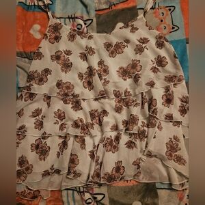 Torrid size 2 Floral Tiered Sleeveless Top